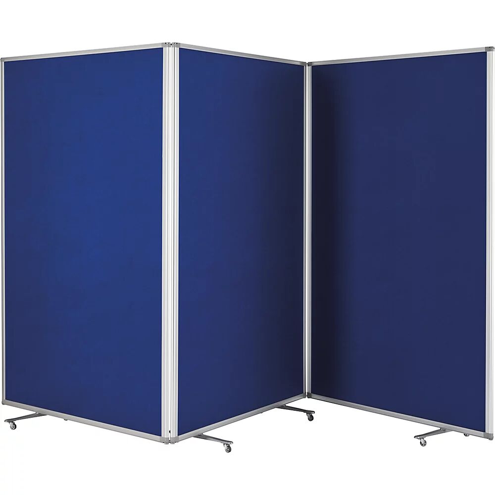 magnetoplan Panel para presentaciones, plegable y móvil, H x A x P 1800 x 3610 x 370 mm