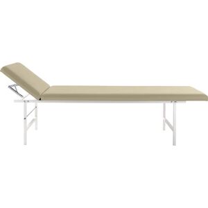 SÖHNGEN Tumbona para salas de descanso, cabezal ajustable, tapizado beige