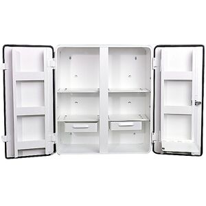 SÖHNGEN Armario botiquín según DIN 13169, de doble puerta, blanco, H x A x P 462 x 404 x 170 mm, sin contenido