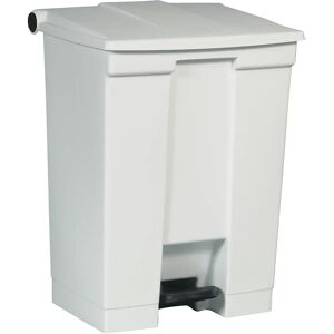 Rubbermaid Cubo industrial con pedal, capacidad 68 l, blanco