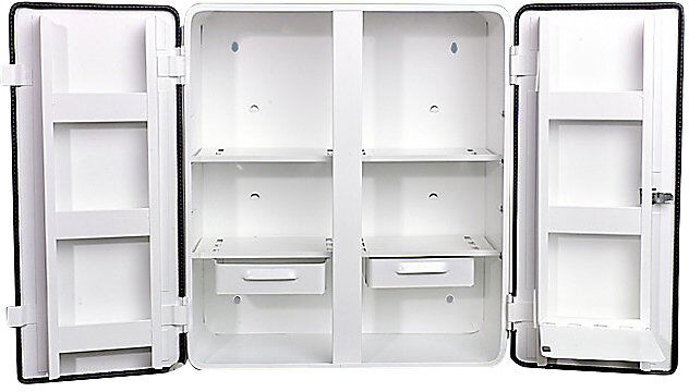 SÖHNGEN Armario botiquín según DIN 13169, de doble puerta, blanco, H x A x P 462 x 404 x 170 mm, sin contenido