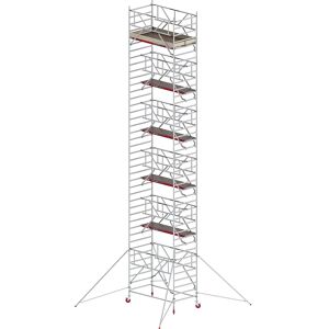 Altrex Andamio rodante RS TOWER 42 ancho con Safe-Quick®, plataforma de madera, longitud 2,45 m, altura de trabajo 13,2 m