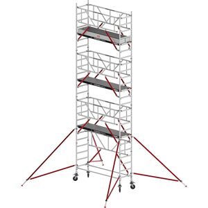 Altrex Andamio rodante RS TOWER 51 estrecho, con plataforma Fiber-Deck®, longitud 2,45 m, altura de trabajo 8,20 m