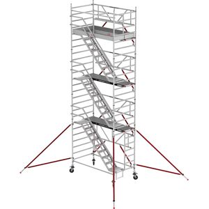 Altrex Andamio con escalera RS TOWER 53 ancho, plataforma de madera, longitud 1,85 m, altura de trabajo 8,20 m