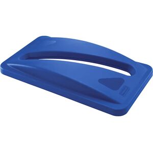 Rubbermaid Tapa SLIM JIM® para recipientes de 60 y 87 l, para la introducción de papel, azul