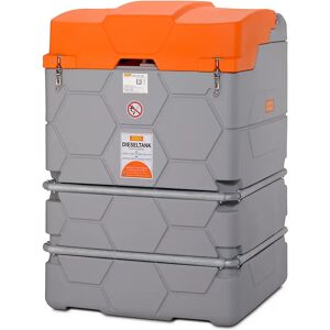 CEMO Depósito de diésel CUBE, Outdoor Basic, capacidad 2500 l, con bomba eléctrica de 72 l/min