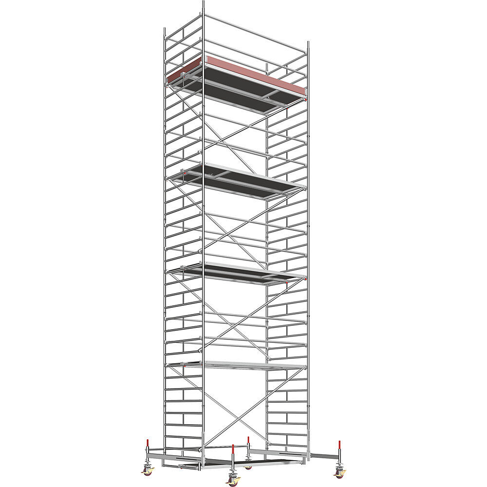 Layher Andamio rodante universal, modelo ancho, altura de andamio 9,61 m