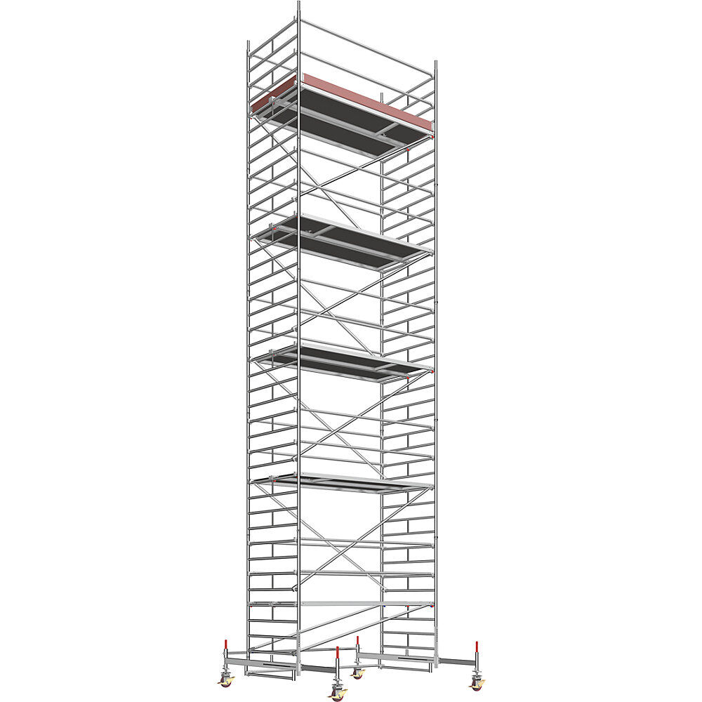 Layher Andamio rodante universal, modelo ancho, altura de andamio 10,61 m