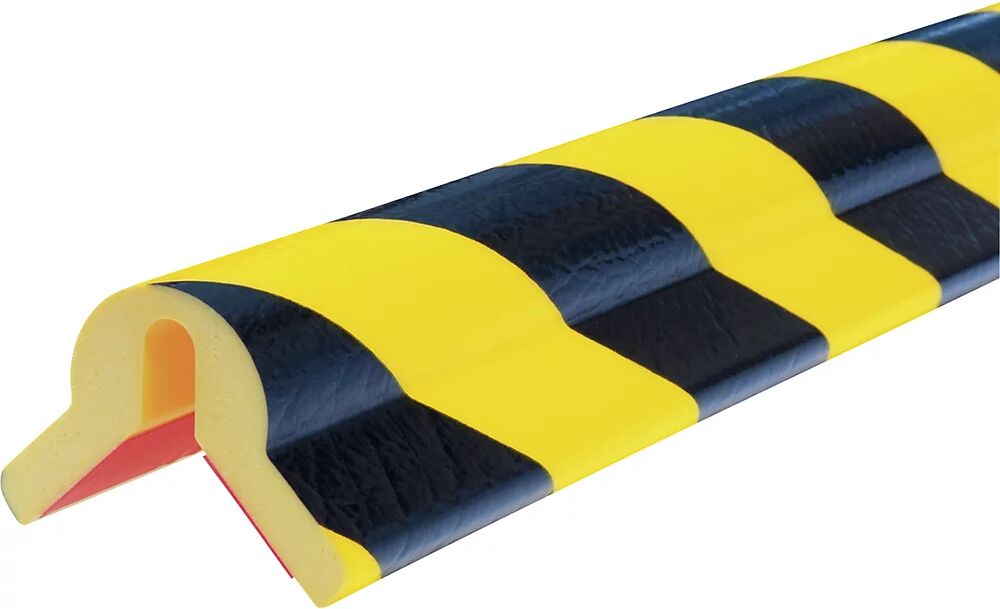 SHG Protección de esquinas Knuffi®, tipo Y, pieza de 1 m, negro y amarillo