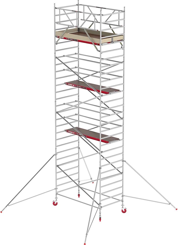 Altrex Andamio rodante RS TOWER 42 ancho, plataforma de madera, longitud 1,85 m, altura de trabajo 9,20 m