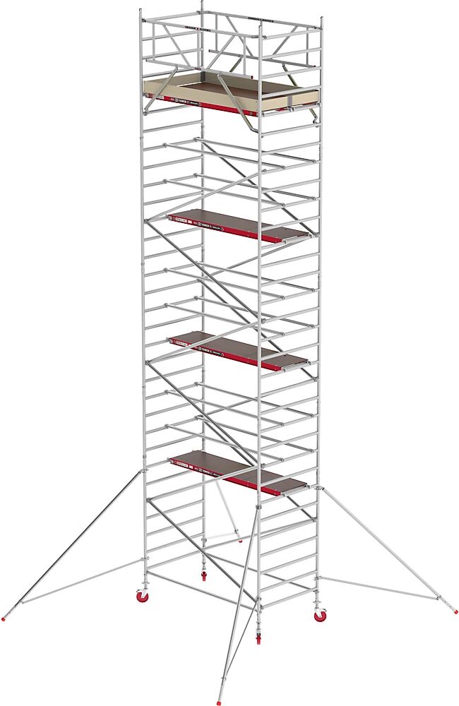 Altrex Andamio rodante RS TOWER 42 ancho, plataforma de madera, longitud 1,85 m, altura de trabajo 10,20 m