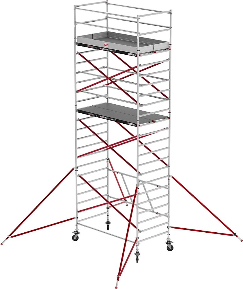 Altrex Andamio rodante RS TOWER 55, plataforma Fiber-Deck®, longitud 1,85 m, altura de trabajo 7,80 m