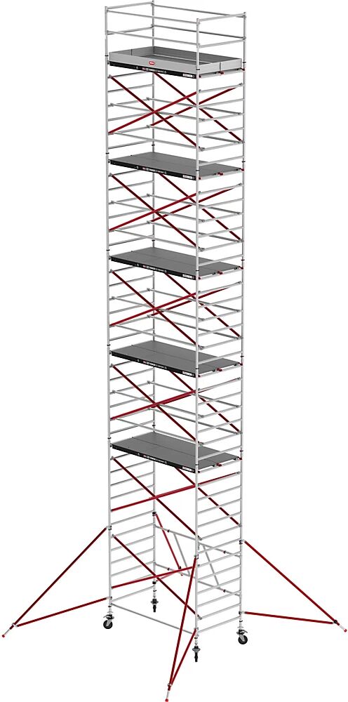 Altrex Andamio rodante RS TOWER 55, plataforma Fiber-Deck®, longitud 1,85 m, altura de trabajo 13,80 m