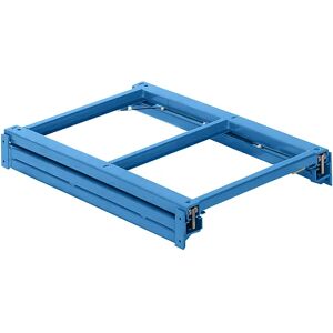 LISTA Bastidor extraíble, A x P 890 x 1260 mm, carga por balda 800 kg, 100 % extraíble, azul luminoso