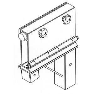 Vetter Regulador horizontal, para grúa portal de aluminio, para modificar la distancia entre soportes