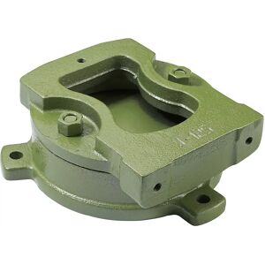 kaiserkraft Plato giratorio, para tornillos de banco LEINEN JUNIOR, verde, para anchura de mordaza de 125 mm