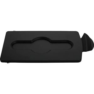 Rubbermaid Elemento de tapa, cerrado, negro