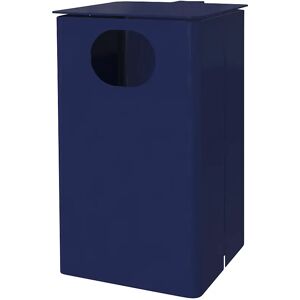 kaiserkraft Recipiente de residuos para exteriores, capacidad 35 l, H x A x P 537 x 325 x 388 mm, azul cobalto, a partir de 3 unid.