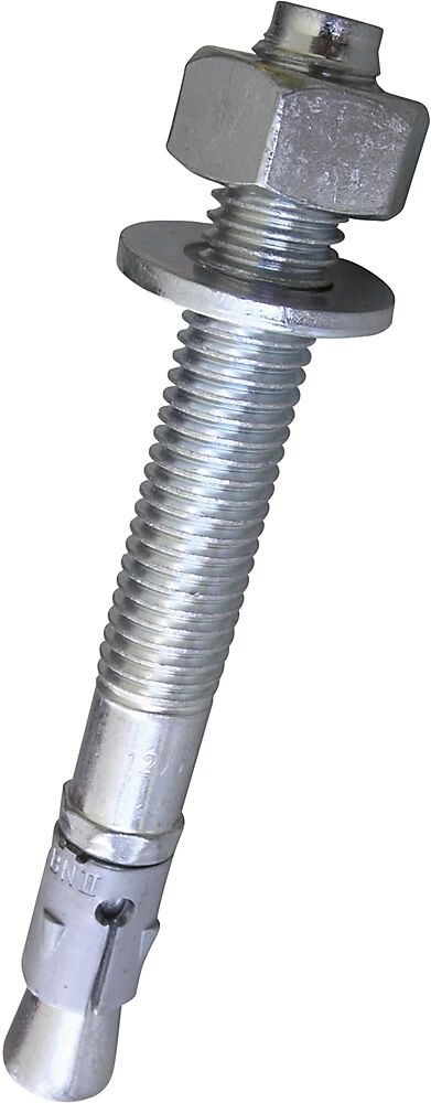 SCHULTE Anclaje de suelo, galvanizado, Ø 12 mm, para calidad de hormigón C20/25, longitud 110 mm