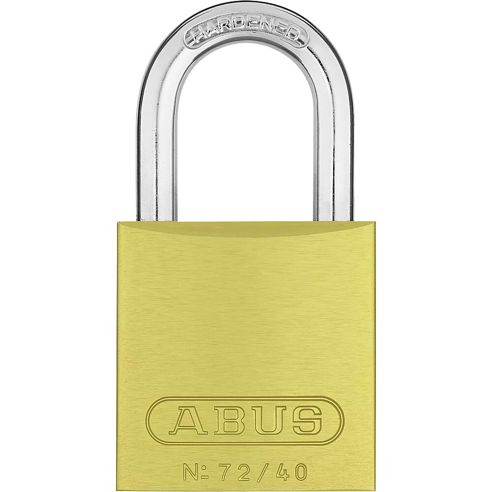 ABUS Candado, aluminio, 72/40, UE 6 unid., amarillo