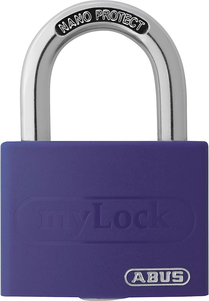 ABUS Candado, rotulable, T65AL/40, UE 12 unid., lila