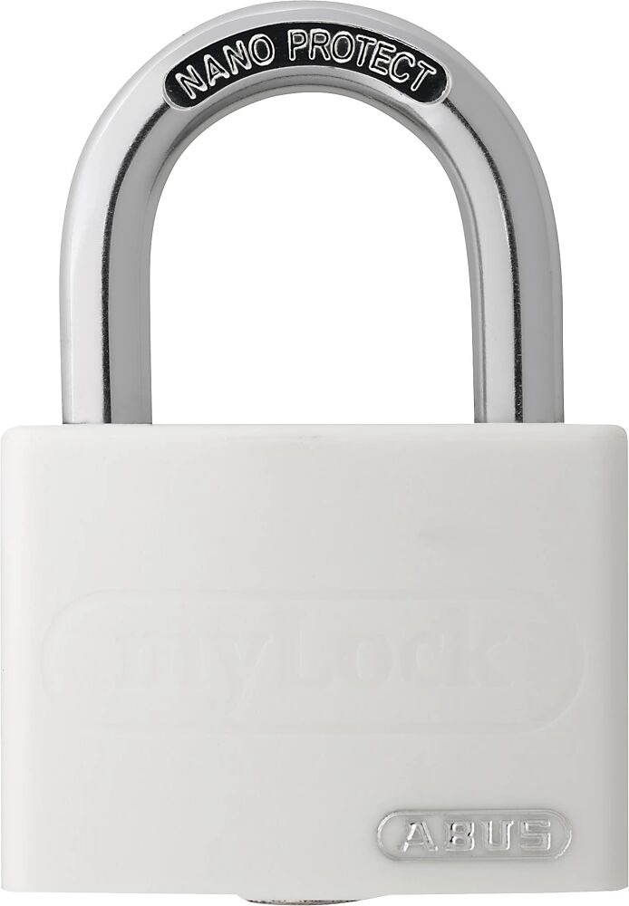 ABUS Candado, rotulable, T65AL/40, UE 12 unid., blanco