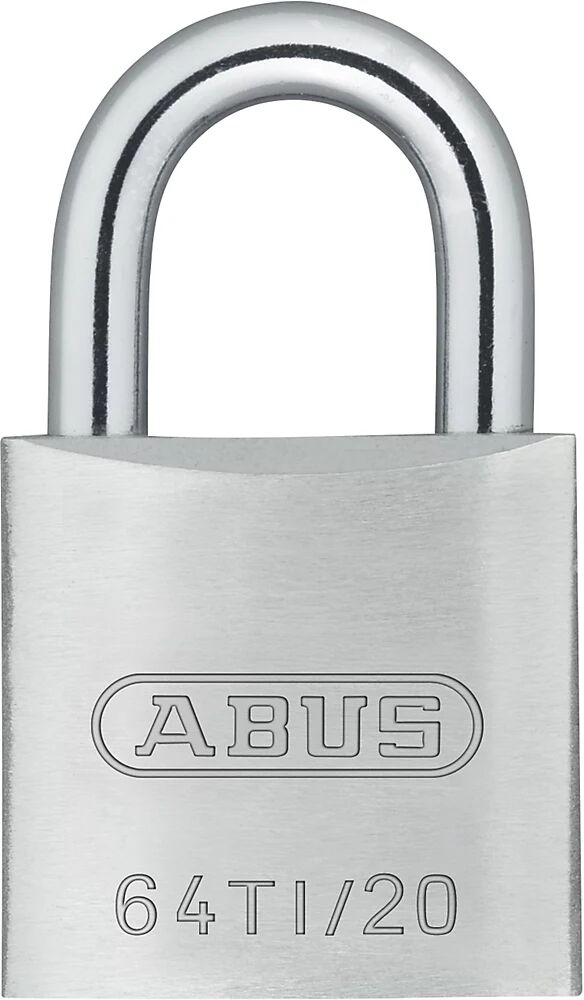 ABUS Candado de cilindro, 64TI/20 Lock-Tag, UE 12 unid., plateado