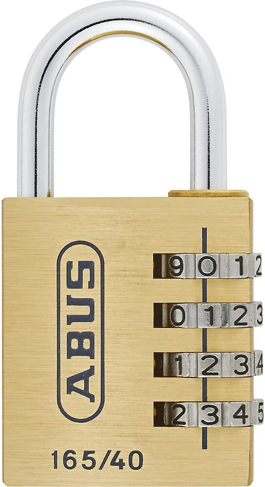 ABUS Cerradura de combinación numérica, 165/40 Lock-Tag, UE 6 unid., latón