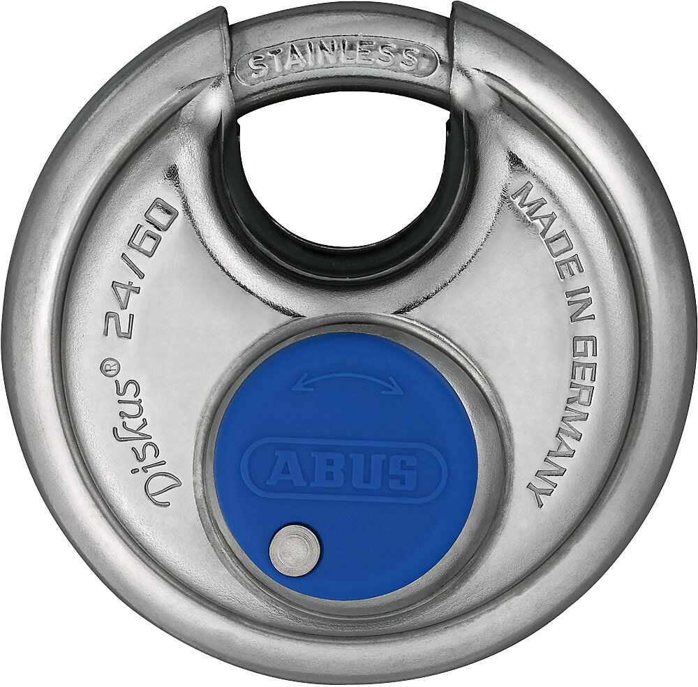 ABUS Candado Diskus®, 24IB/60 Lock-Tag, UE 6 unid., acero inoxidable