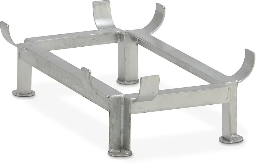 CEMO Bastidor de patas de acero, galvanizado, para L x A 873 x 572 mm, capacidad 200 litros