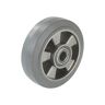 Proroll Neumático de caucho macizo elástico, gris, rodamiento de bolas de precisión, Ø de rueda x anchura 200 x 50 mm