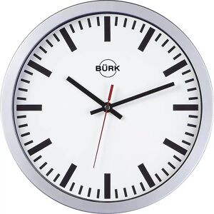 kaiserkraft Reloj de pared con carcasa de plástico, Ø 300 mm, mecanismo de relojería de cuarzo, esfera blanca, a partir de 3 unid.