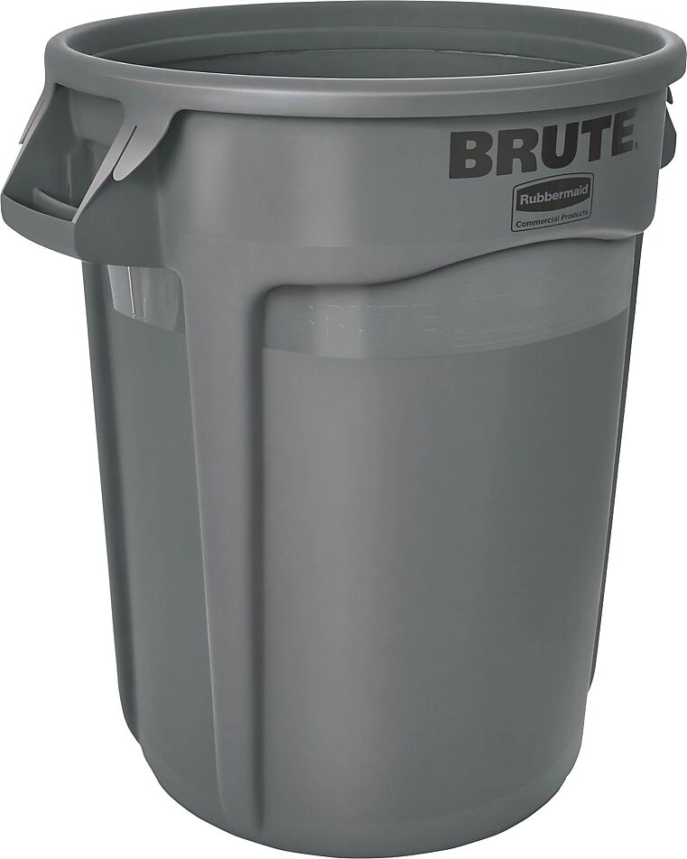 Rubbermaid Contenedor universal BRUTE®, redondo, capacidad 121 l, gris