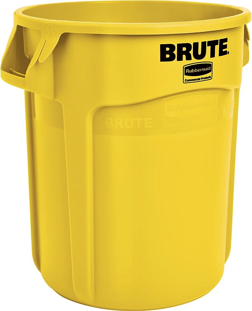 Rubbermaid Contenedor universal BRUTE®, redondo, capacidad 75 l, amarillo