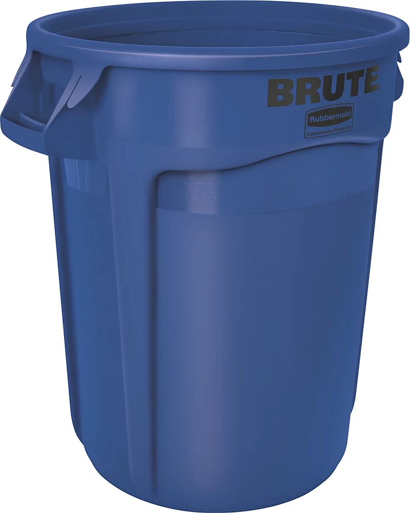 Rubbermaid Contenedor universal BRUTE®, redondo, capacidad 75 l, azul