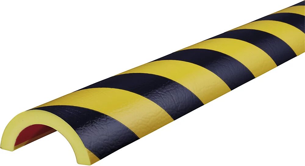 SHG Protección de tubos Knuffi®, tipo R50, pieza de 1 m, en negro y amarillo