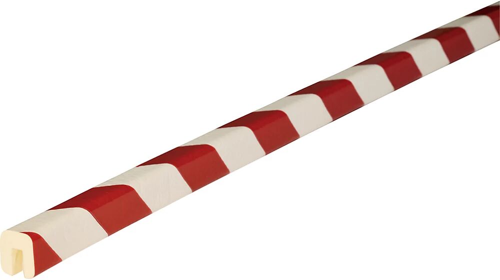 SHG Cantoneras de protección Knuffi®, tipo G, 1 rollo de 5 m, en rojo y blanco