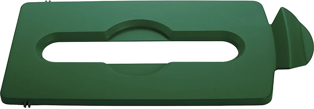 Rubbermaid Elemento de tapa, ranura de introducción, verde