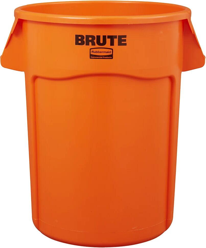 Rubbermaid Contenedor universal BRUTE®, redondo, capacidad 121 l, naranja