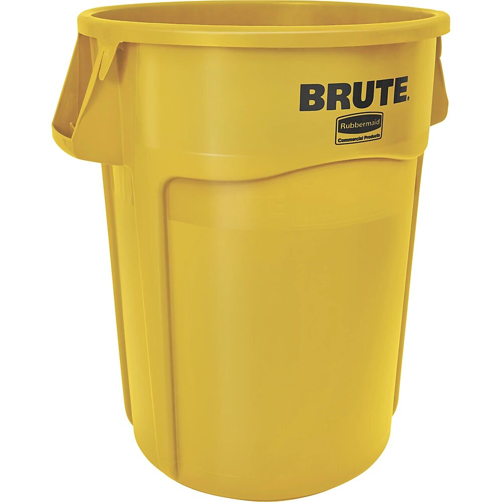 Rubbermaid Contenedor universal BRUTE®, redondo, capacidad 166 l, amarillo