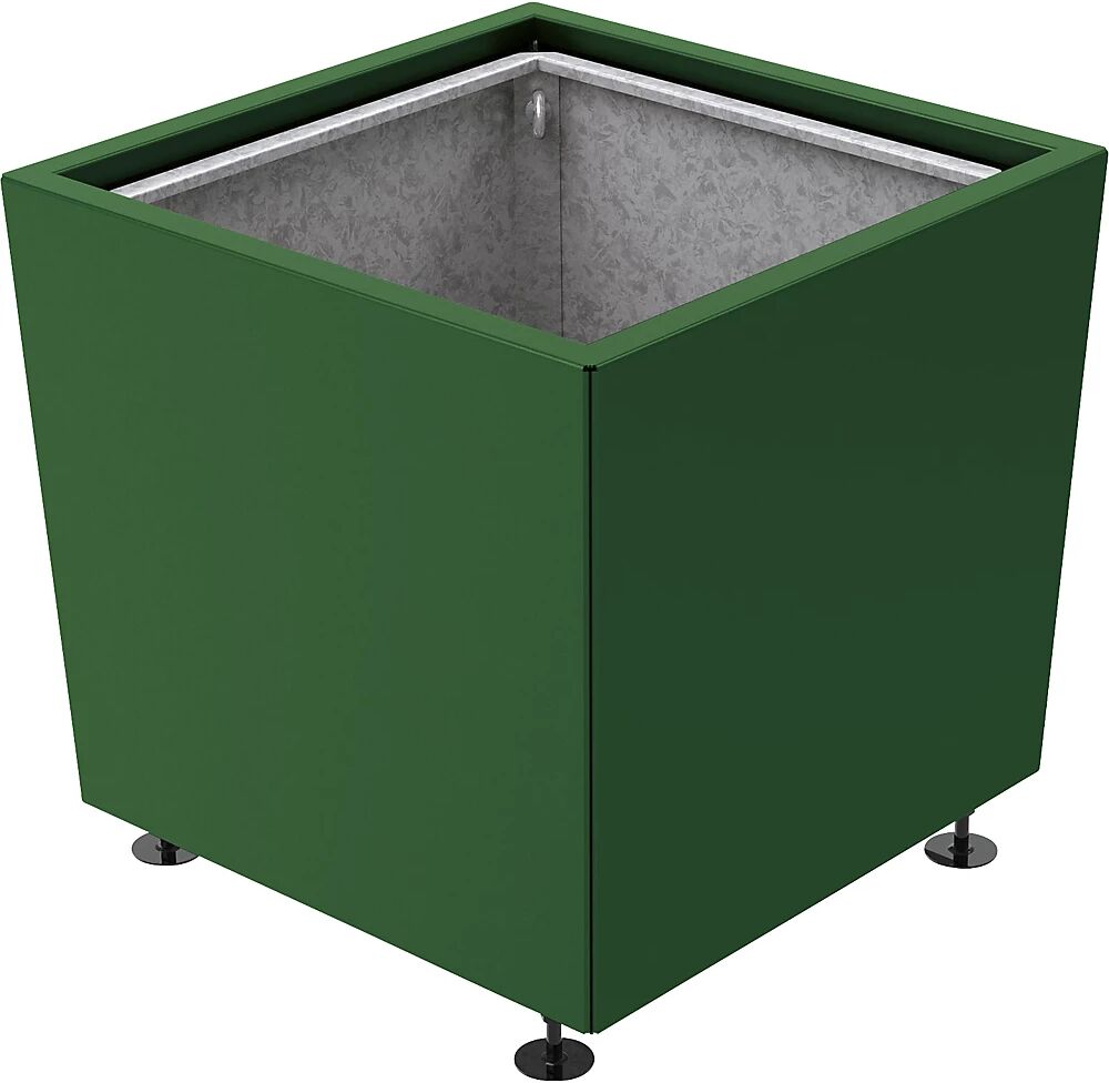 PROCITY Jardinera OLBIA, H x A x P 760 x 785 x 785 mm, verde musgo