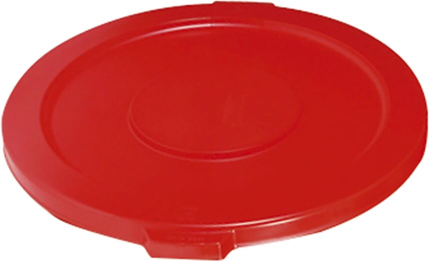 Rubbermaid Tapa plana, redonda, para recipientes con capacidad para 121 litros, rojo