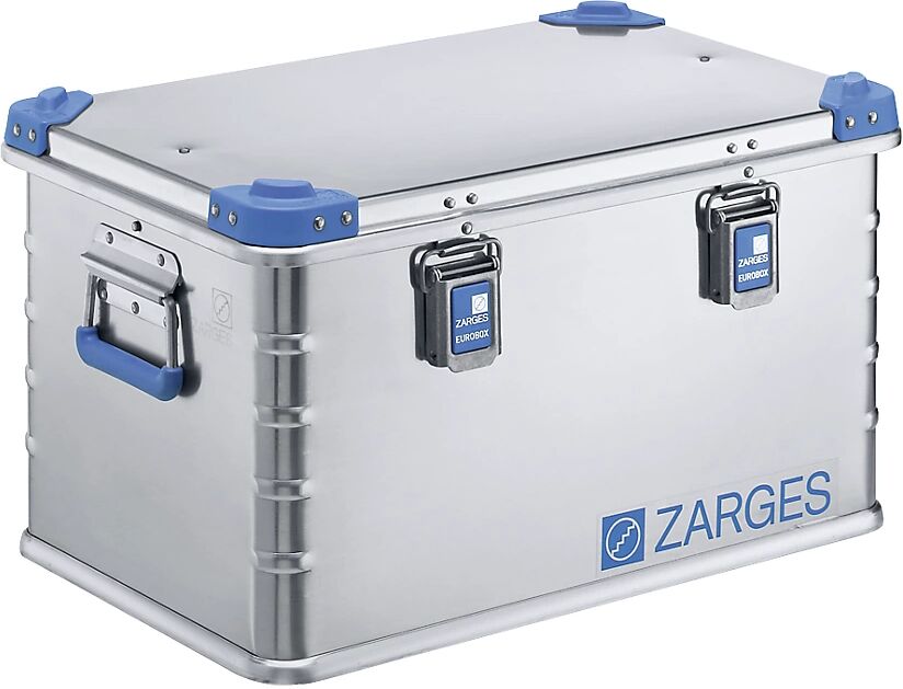 ZARGES Caja universal de aluminio, capacidad 60 l, medidas exteriores LxAxH 600 x 400 x 340 mm