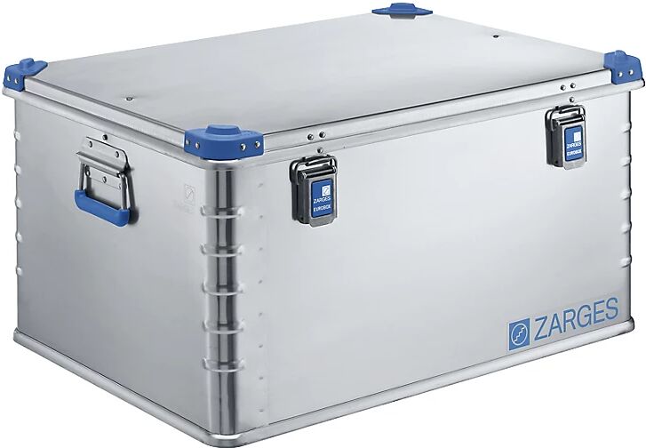 ZARGES Caja universal de aluminio, capacidad 157 l, medidas exteriores LxAxH800 x 600 x 410 mm