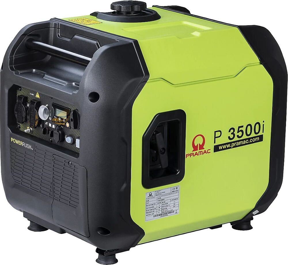 Pramac Generador eléctrico Inverter, P 3500i, gasolina, 230 V, potencia máx. 3300 W, 3 kW