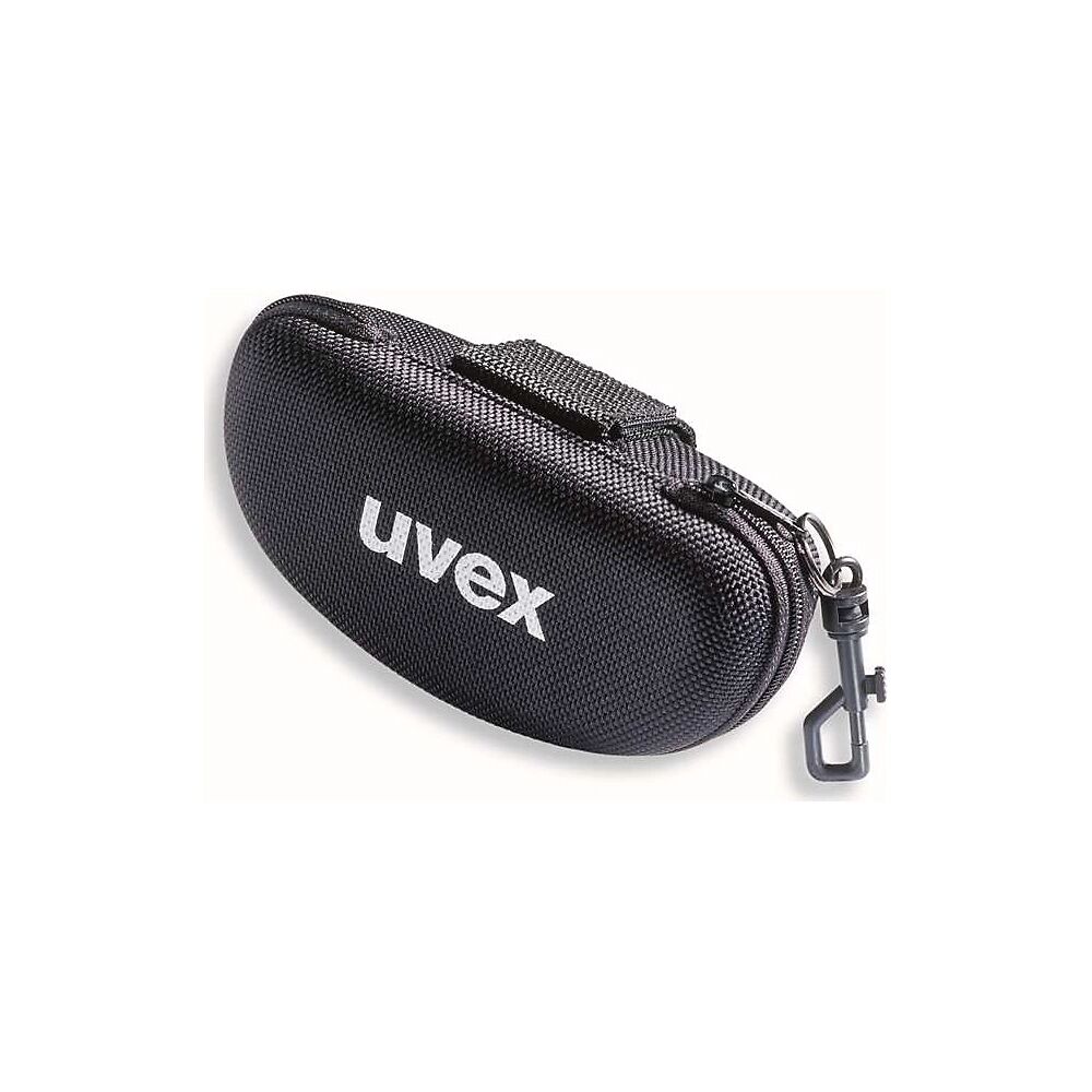 Uvex Estuche para gafas con mosquetón 9954600, para modelos de gafas con mayor curvatura, negro
