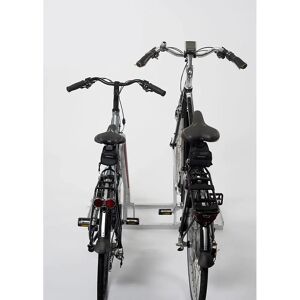 kaiserkraft Aparcadero para apoyar bicicletas, modelo 2500 XBF, por un lado, 2 plazas