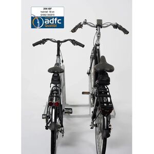 kaiserkraft Aparcadero para apoyar bicicletas, modelo 2600 XBF, por un lado, 2 plazas