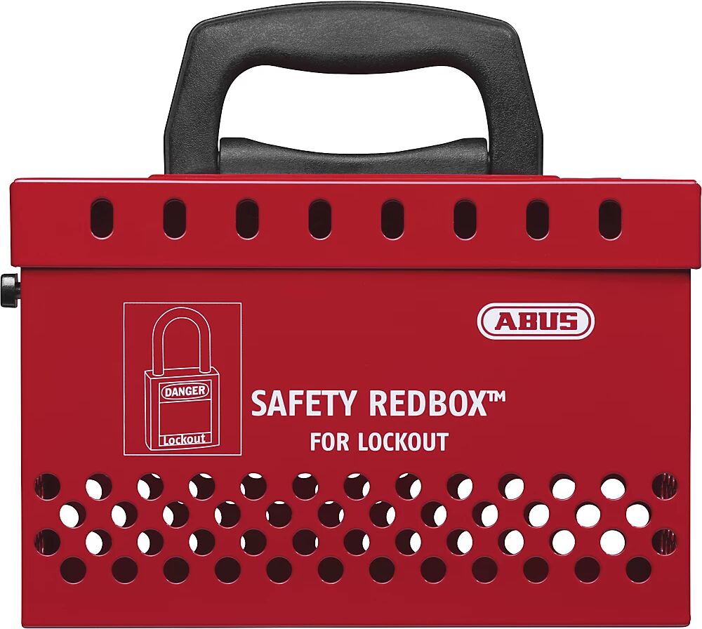 ABUS Caja de seguridad Safety Redbox B835, con soporte mural, rojo