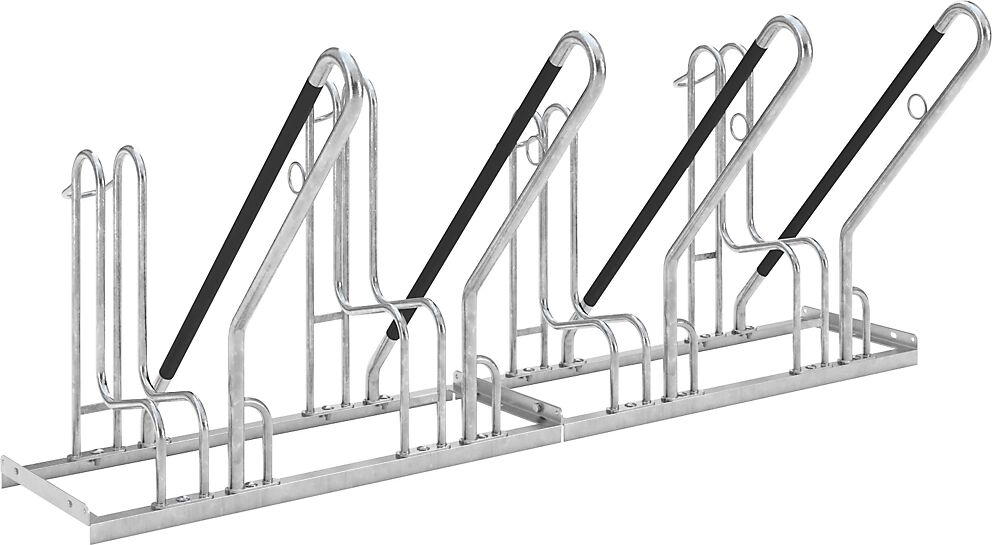 kaiserkraft Aparcabicicletas, modelo 4700 XBF, por un lado, 4 plazas